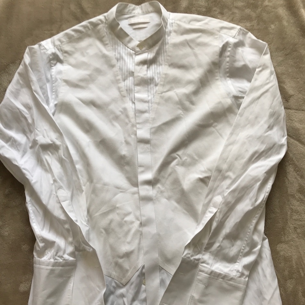 Alexander McQueen formal French cuff shirt white